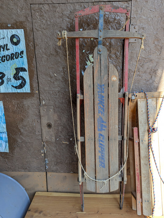 Vintage Yankee Clipper Wooden Sled