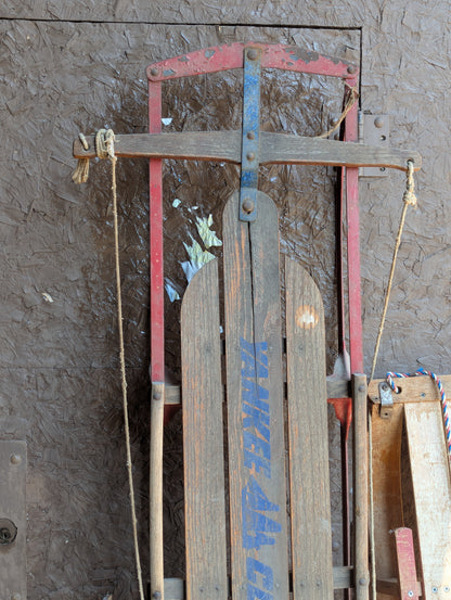 Vintage Yankee Clipper Wooden Sled