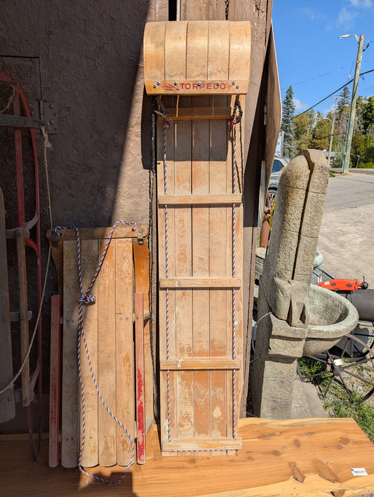 Torpedo Wooden Toboggan