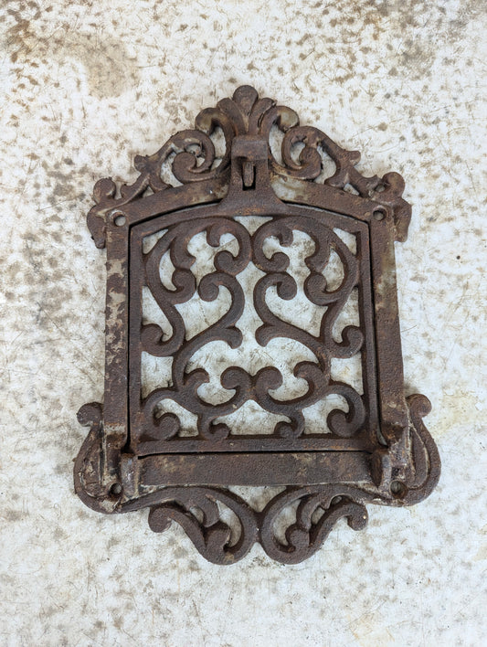 Antique Cast Iron Swing Arm Wall Trivet