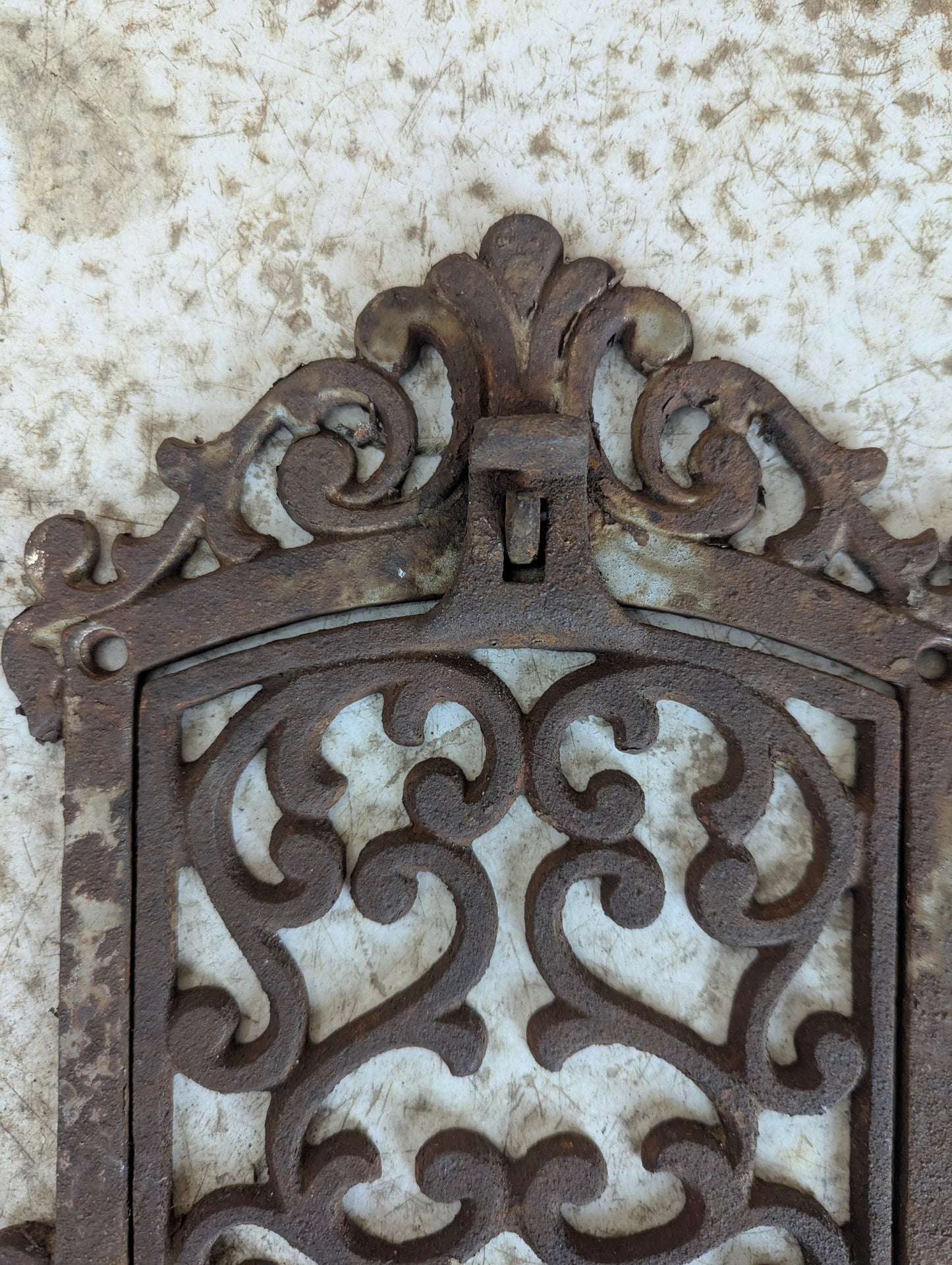 Antique Cast Iron Swing Arm Wall Trivet