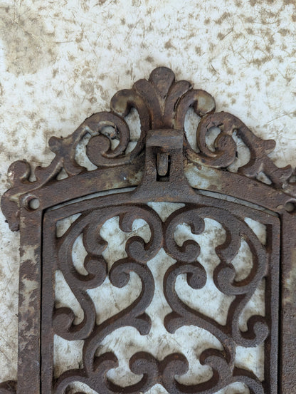 Antique Cast Iron Swing Arm Wall Trivet