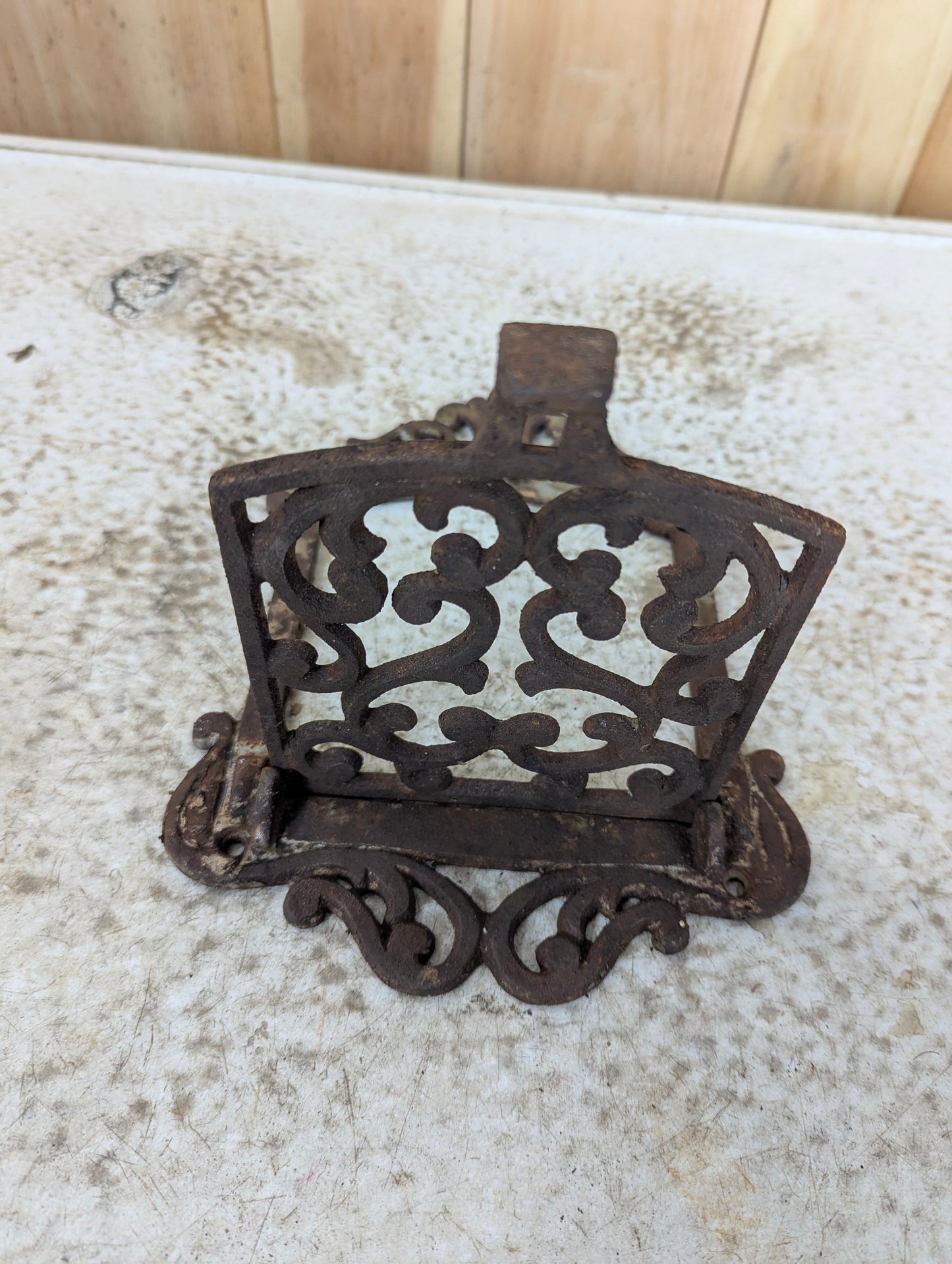 Antique Cast Iron Swing Arm Wall Trivet