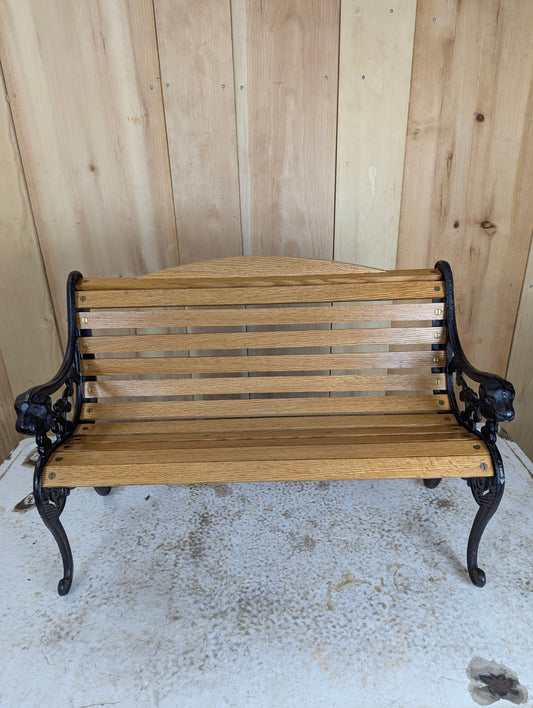 Miniature 24” Cast Iron Park Bench