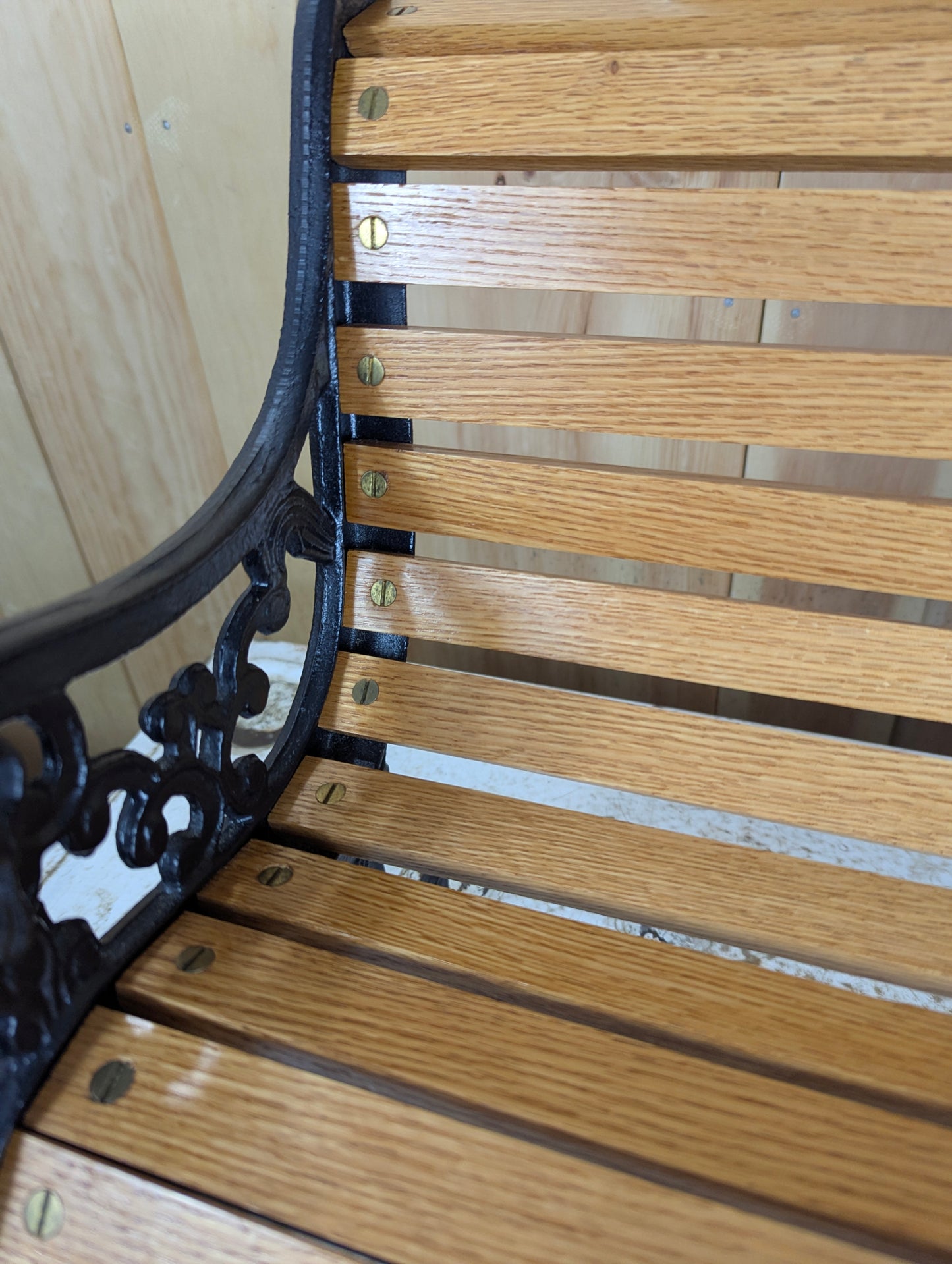 Miniature 24” Cast Iron Park Bench
