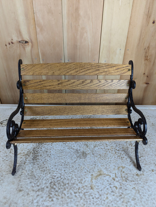 Miniature Cast Iron Park Bench