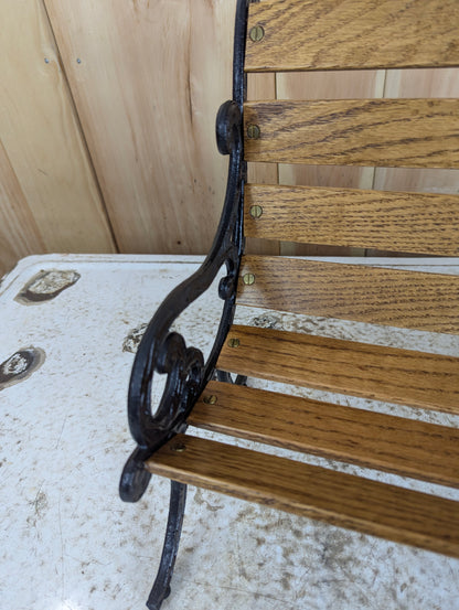 Miniature Cast Iron Park Bench