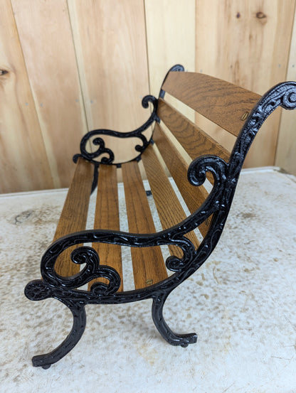 Miniature Cast Iron Park Bench