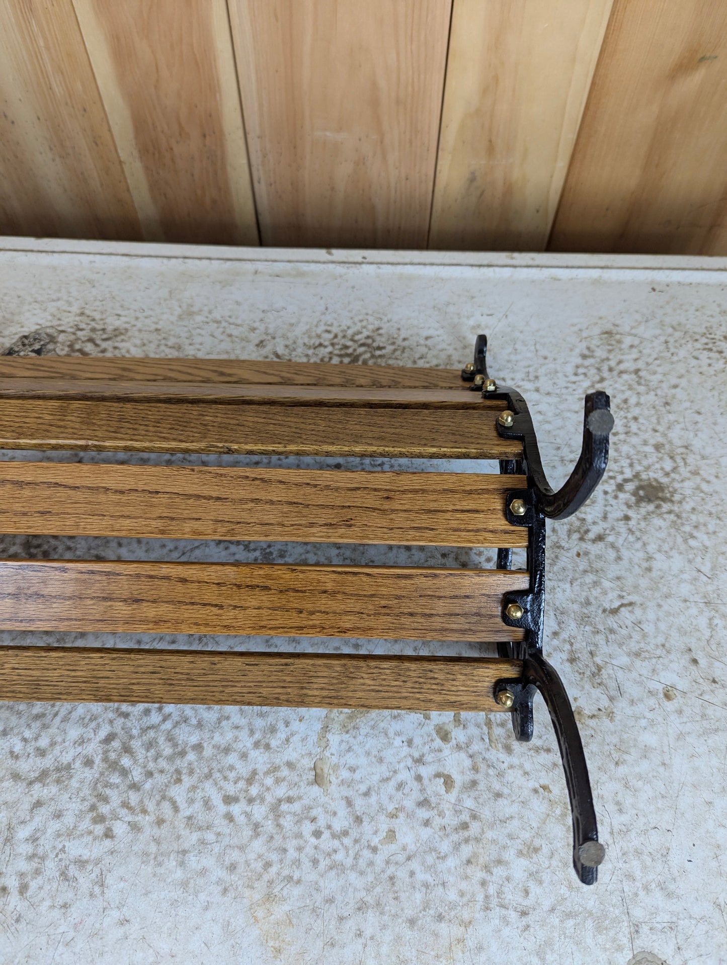 Miniature Cast Iron Park Bench