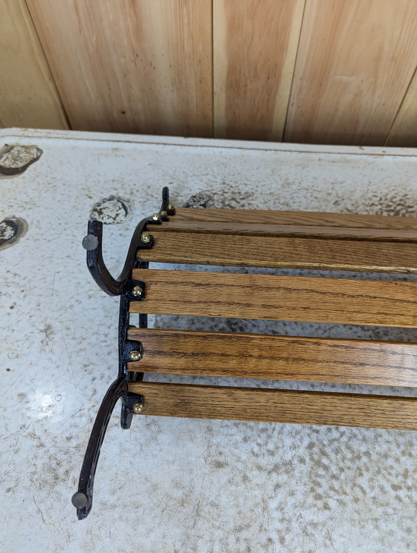 Miniature Cast Iron Park Bench
