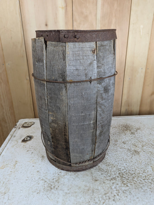 Vintage Wooden  Nail Keg