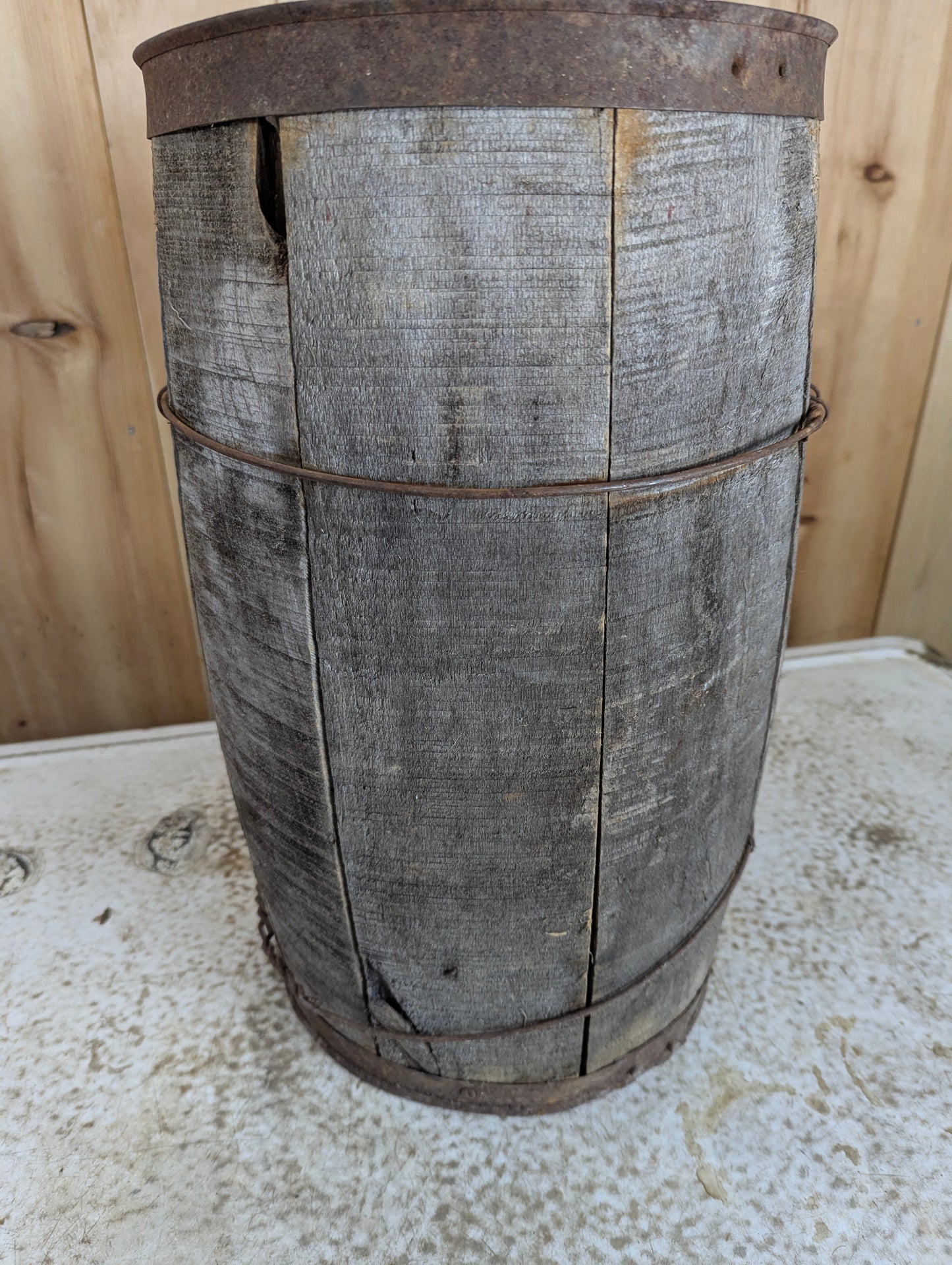 Vintage Wooden  Nail Keg