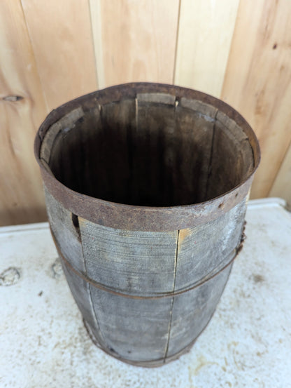 Vintage Wooden  Nail Keg
