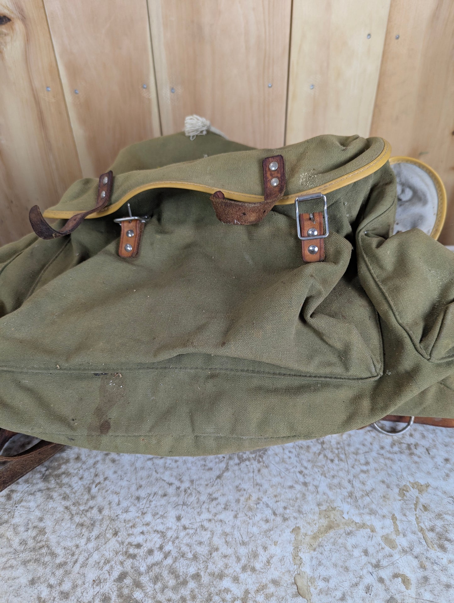 Canvas Army Rucksack Backpack