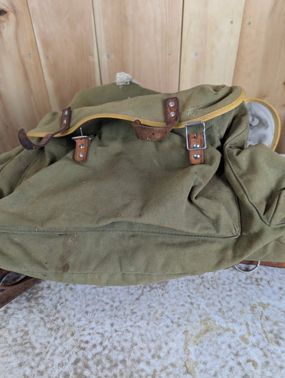 Canvas Army Rucksack Backpack