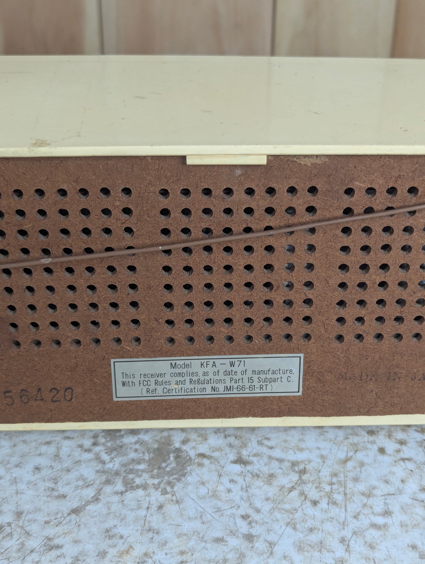 1960’s Vintage Rincan Model KFA-W71 AM FM Radio