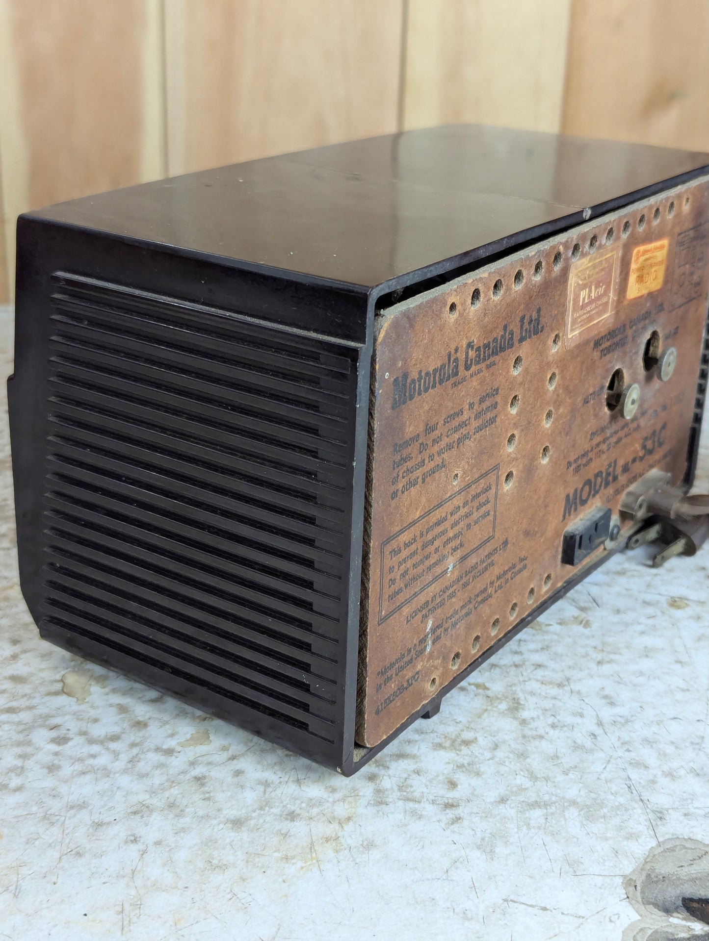 Vintage Motorola Clock Radio Model #ML-53C
