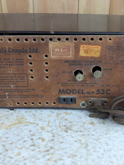 Vintage Motorola Clock Radio Model #ML-53C