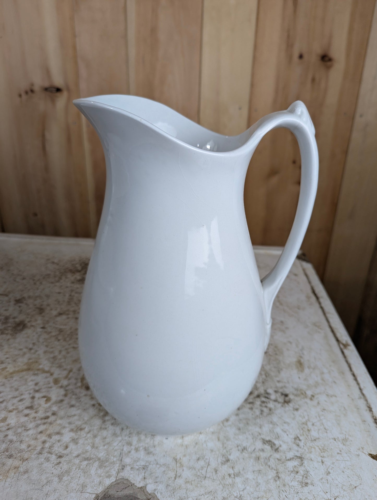 Vintage Wilkinson & Hulme Royal Patent Ironware White Pitcher
