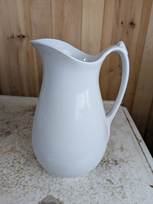 Vintage Wilkinson & Hulme Royal Patent Ironware White Pitcher