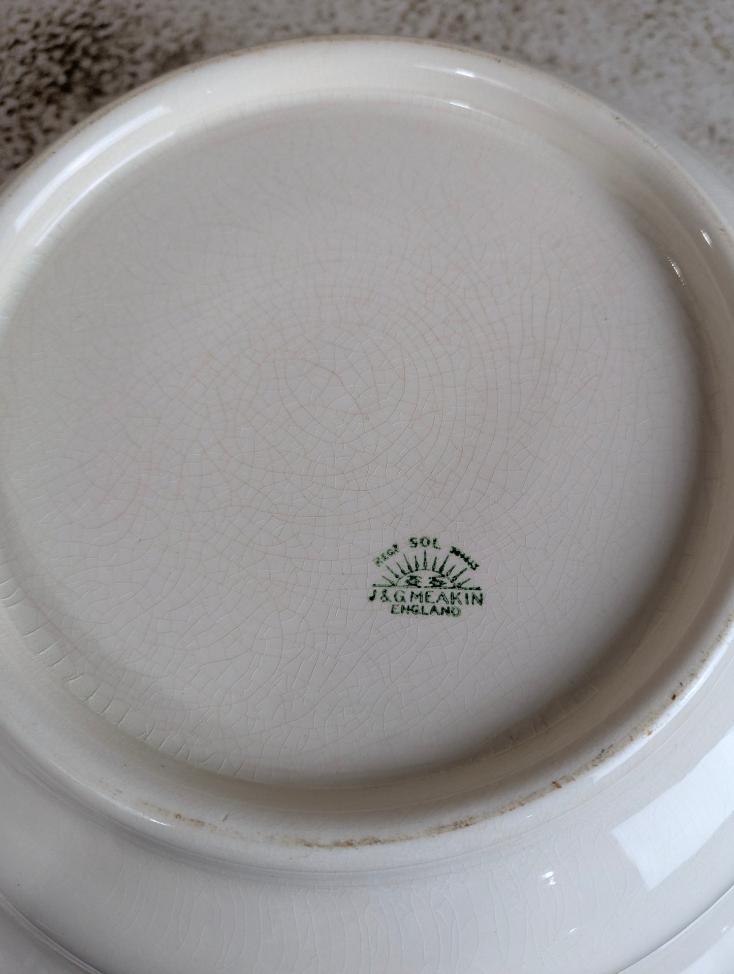 Vintage J&G Meakin England Ironstone Washstand Bowl