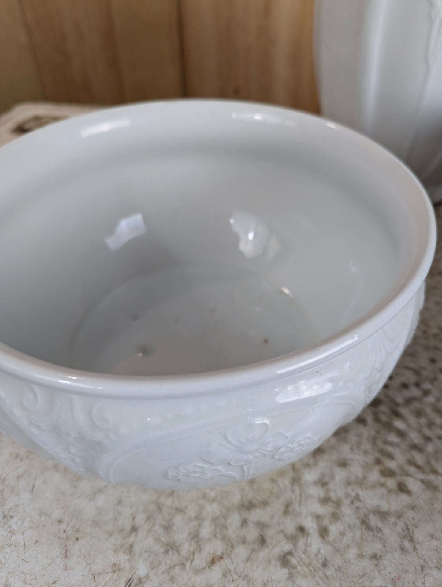 Set of 3 Vintage J&G Meakin England Ironstone Washstand Pieces