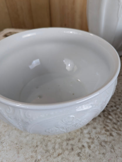 Set of 3 Vintage J&G Meakin England Ironstone Washstand Pieces
