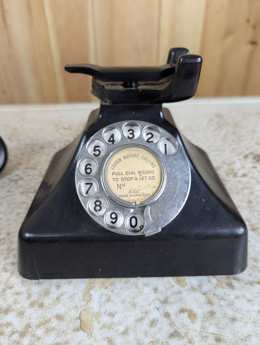 1930’s Vintage J&C England Art Deco Pyramid Phone