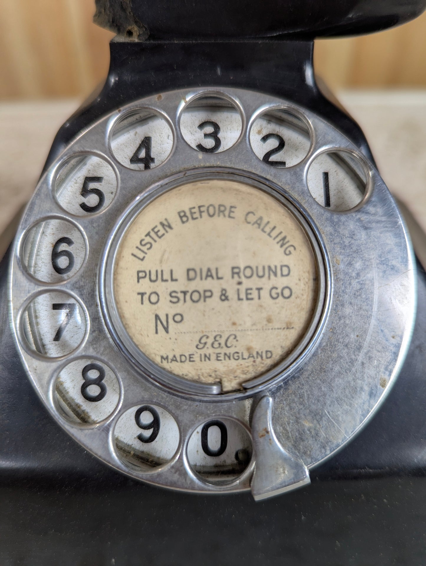 1930’s Vintage J&C England Art Deco Pyramid Phone