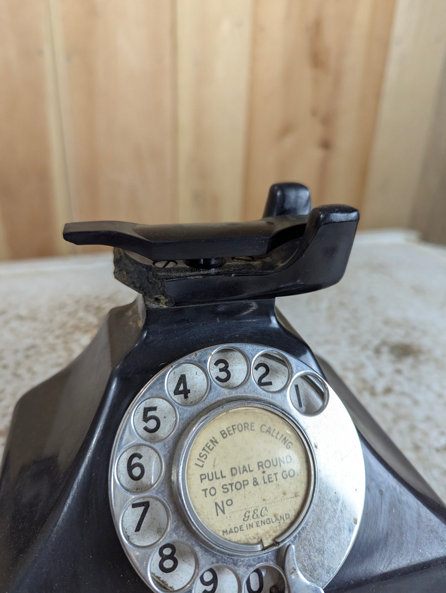1930’s Vintage J&C England Art Deco Pyramid Phone