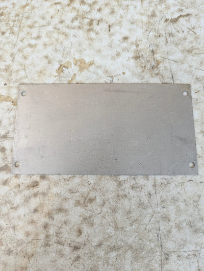 Vintage Industrial International Motor Truck International Harvester Co Aluminum Blank Nameplate