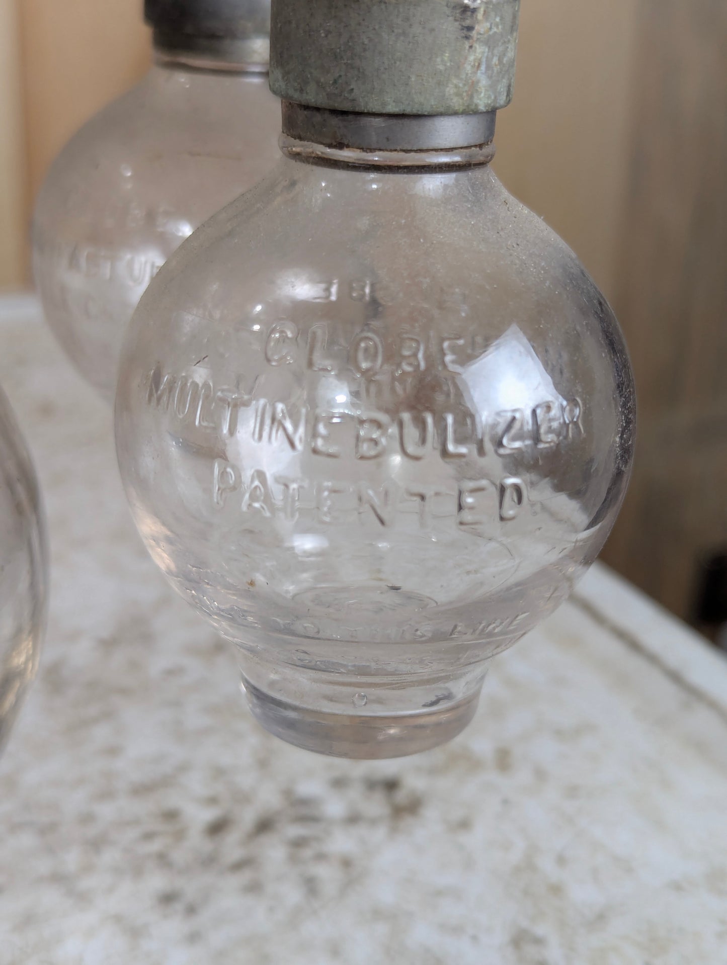 Antique Early 1900’s 6-Glass Globe Medical Multi Nebulizer