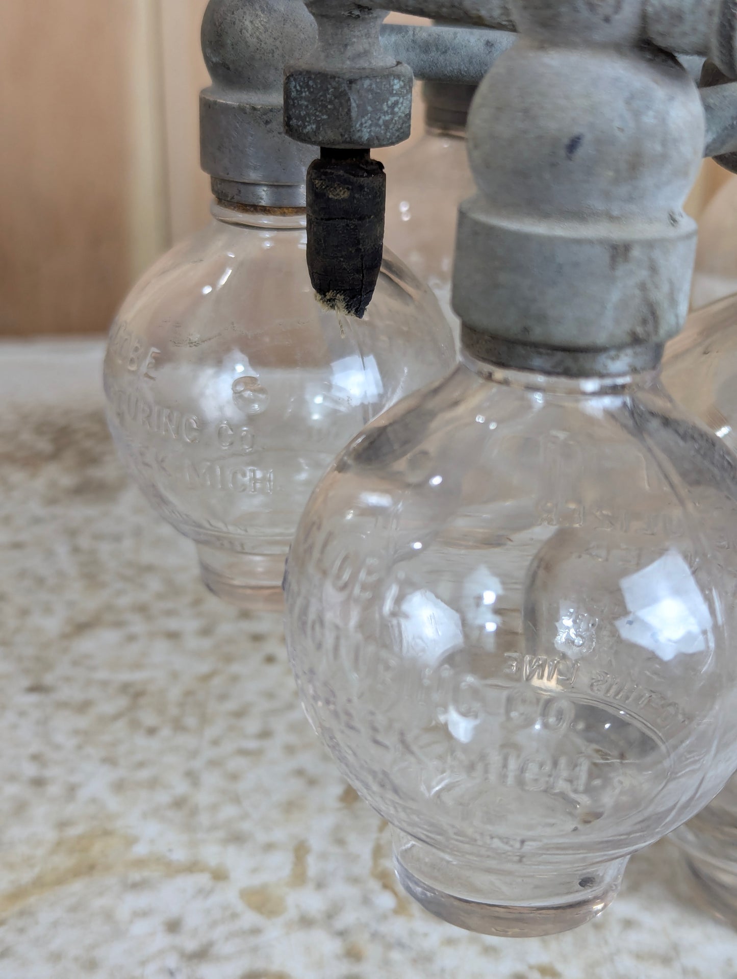 Antique Early 1900’s 6-Glass Globe Medical Multi Nebulizer