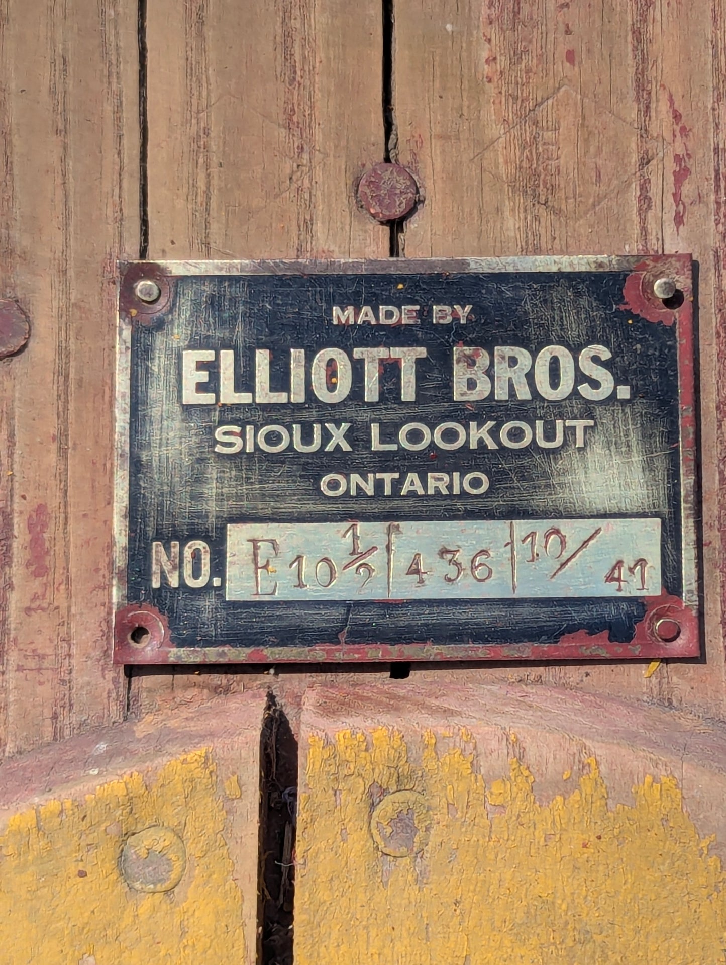 Vintage Pair of Elliott Bros Airplane Skis