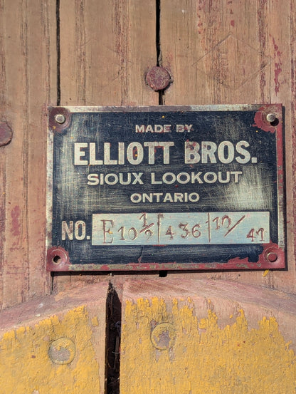 Vintage Pair of Elliott Bros Airplane Skis
