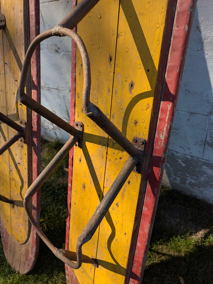 Vintage Pair of Elliott Bros Airplane Skis