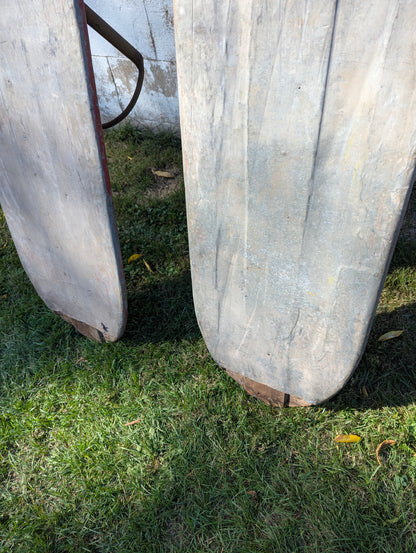 Vintage Pair of Elliott Bros Airplane Skis