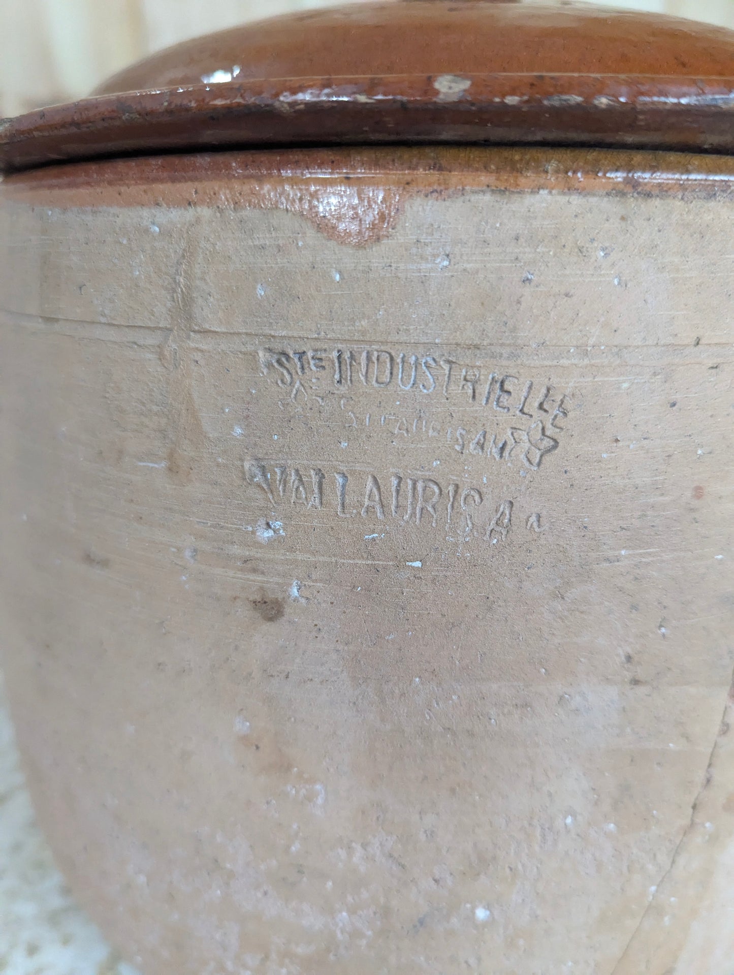1930’s Vintage French Cooking Clay Pot
