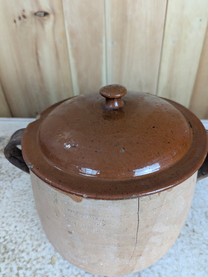 1930’s Vintage French Cooking Clay Pot