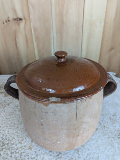 1930’s Vintage French Cooking Clay Pot