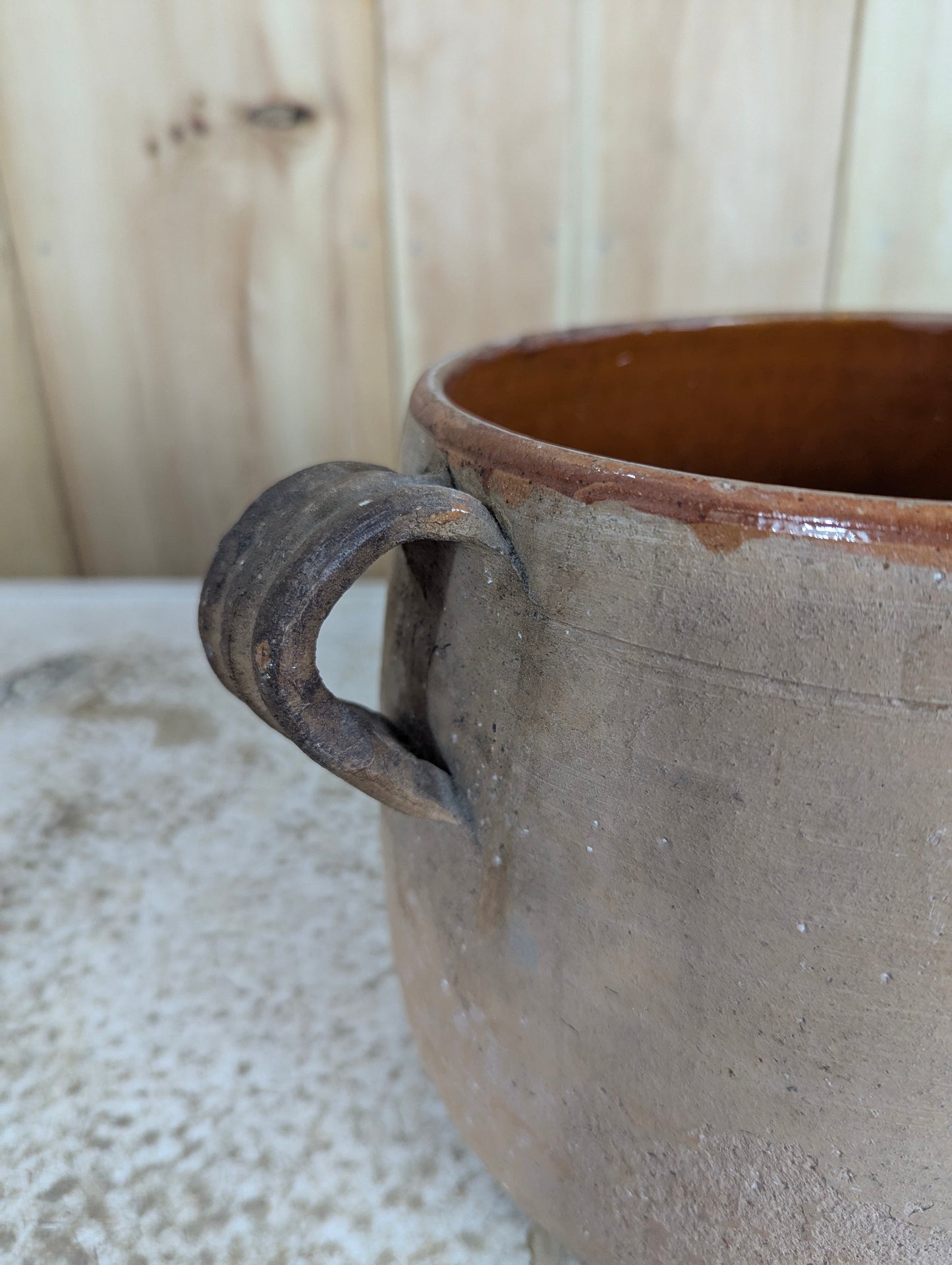 1930’s Vintage French Cooking Clay Pot