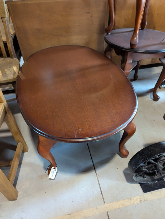 Large Oval Wooden Coffee Table