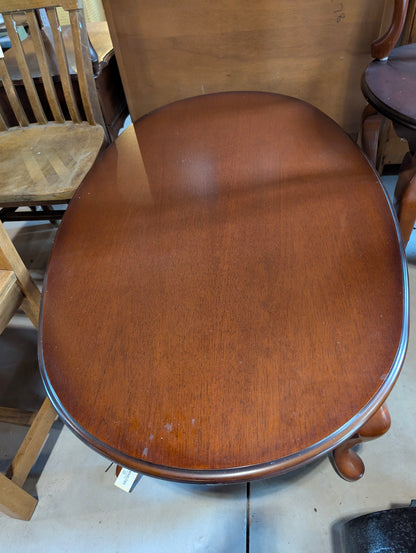 Large Oval Wooden Coffee Table