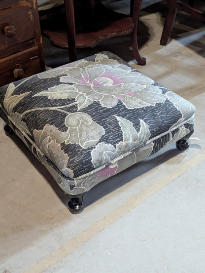 Flowered Footstool
