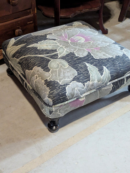 Flowered Footstool