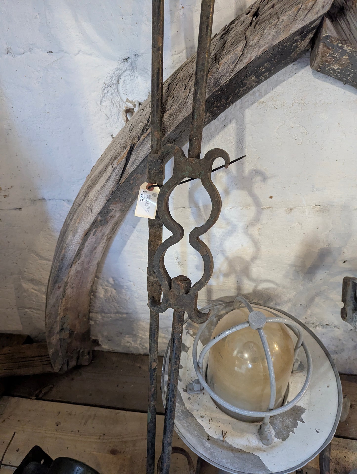 Pair of Antique Cast Iron Awning Poles