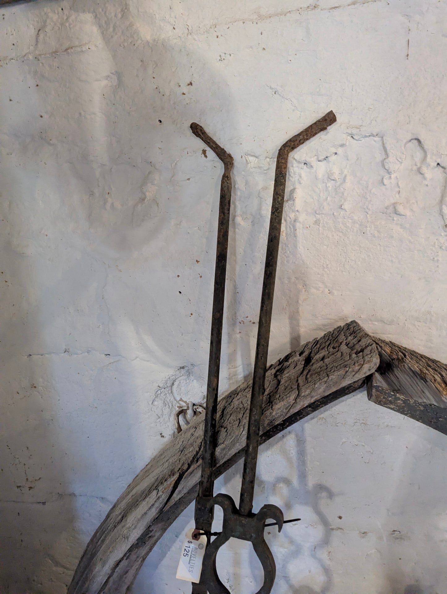 Pair of Antique Cast Iron Awning Poles