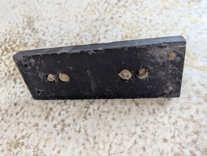 Antique Copper Knife Switch Mounted on Slate