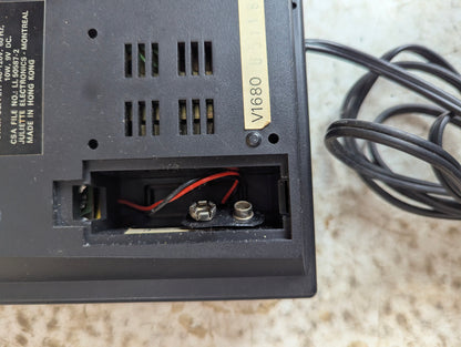 Ken-Tech AM FM Clock Radio Model R-1680