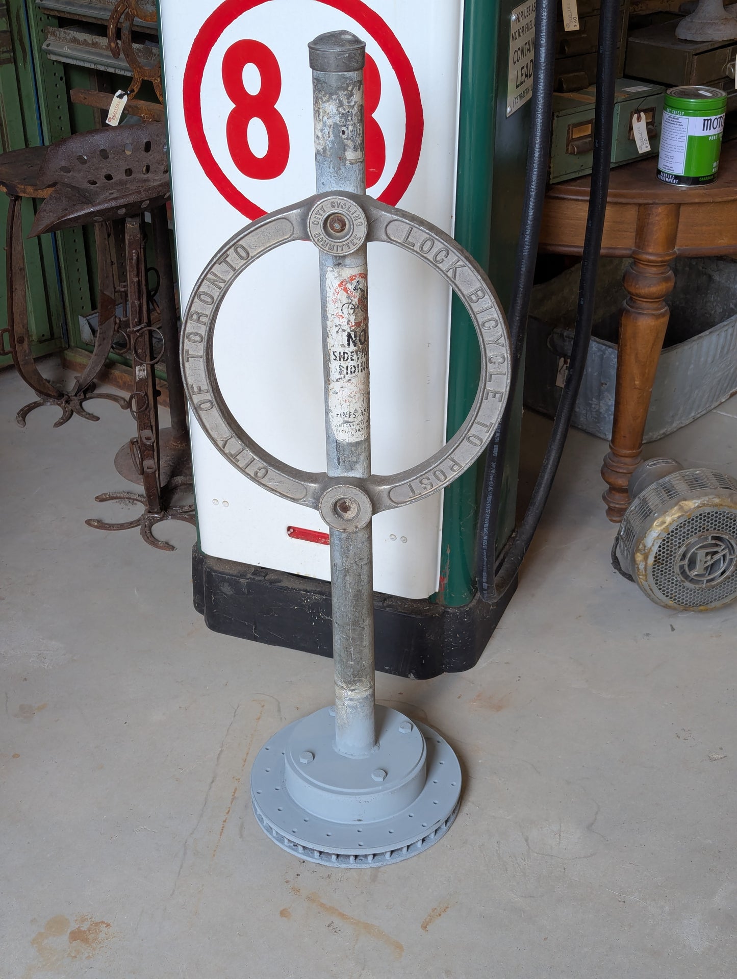 Cast Aluminum City of Toronto Bike Post